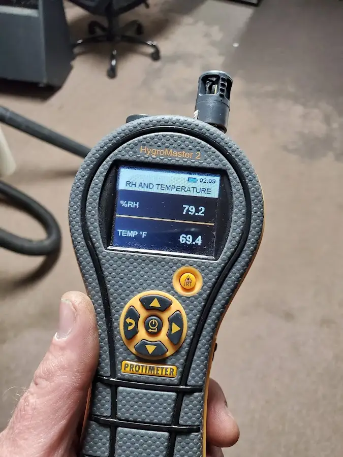 Moisture meter humidity assessment for Mold Remediation & Removal in McSwain